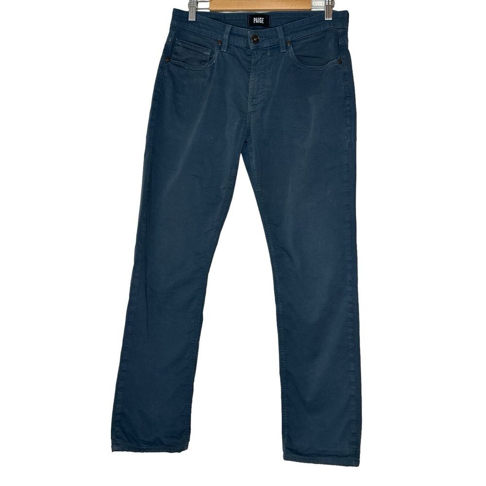 Paige Jeans Men's 30 X30 Straight Blue/ Gray Stretch